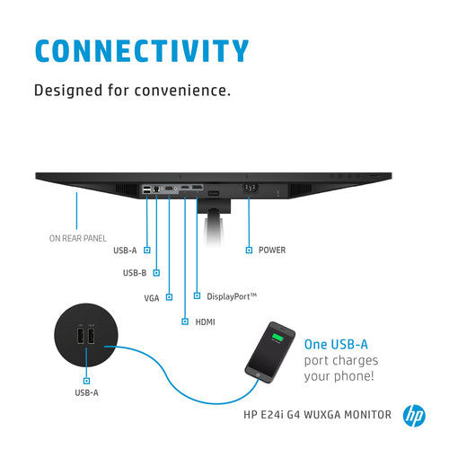 HP E-Series E24i G4 computer monitor 61 cm (24 HP E-Series E24i G4 computer monitor 61 cm (24